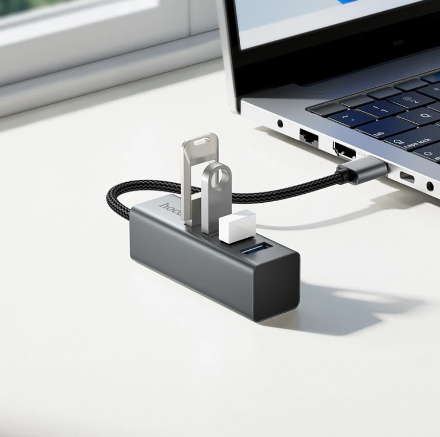 USB A to 4 Port USB 3.0 Expansion Hub 5Gbps (HB1B) techplus