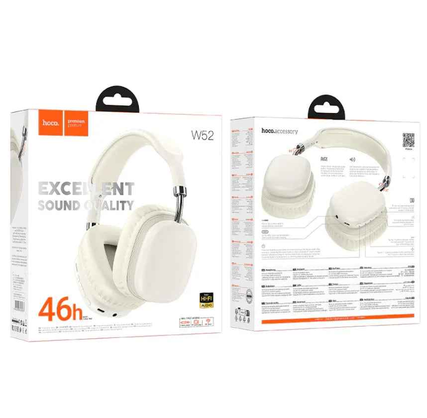 Hoco  W52 Wireless Stereo Headphone – Bluetooth Headset