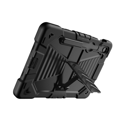 Samsung Galaxy Tab S8 Rugged Shockproof Case with Kickstand (Black)