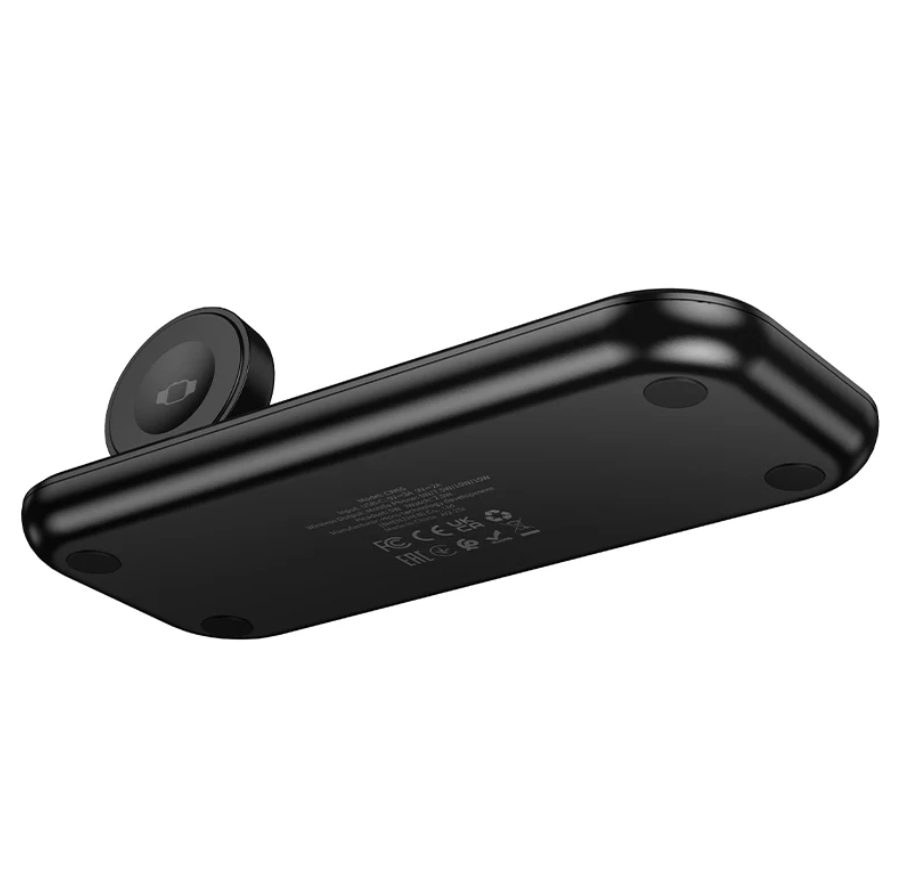 15W 3 in 1 Wireless Charger Ultra Thin Aluminum (CW65) techplus