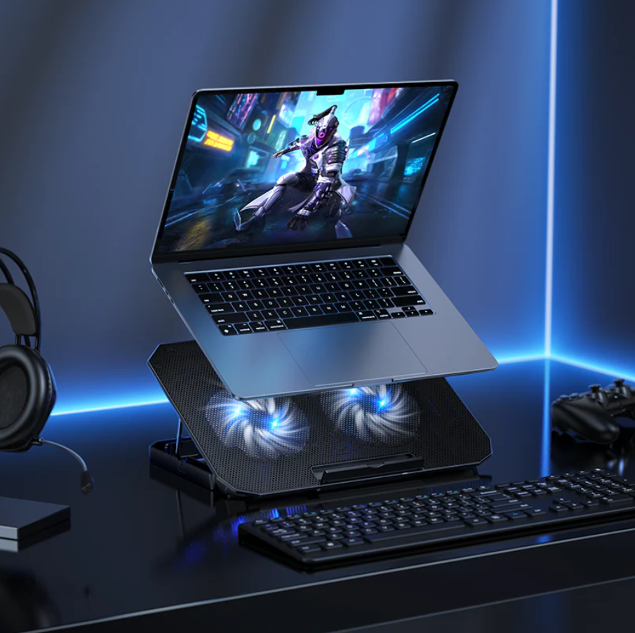 Laptop Stand with Cooling Fan Adjustable (GA4) techplus