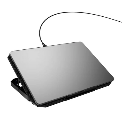 Laptop Stand with Cooling Fan Adjustable (GA4) techplus