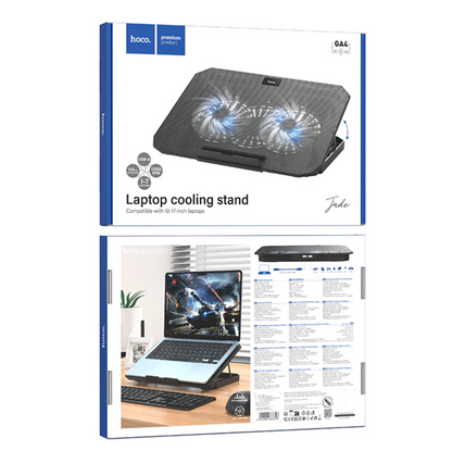 Laptop Stand with Cooling Fan Adjustable (GA4) techplus