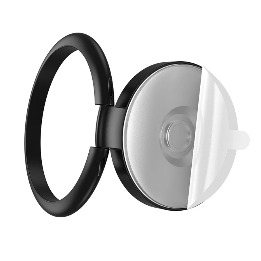 Hoco Metallic Foldable Ring Phone Grip Stand Black 360° (DCA64) techplus