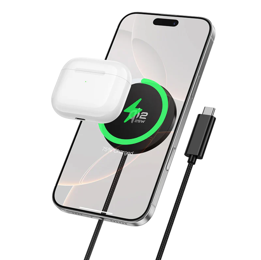 Hoco 25W Qi2.2 Magnetic Wireless Charger (CW63 Pro) Black techplus