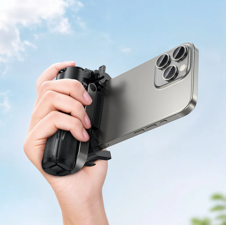 Techplus Hoco Mini Bluetooth Selfie Stick Tripod with Remote, compact design, adjustable tripod legs, and integrated remote control.