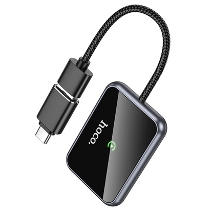 Hoco Wireless CarPlay Adapter USB-A USB-C Converter (HU1) techplus