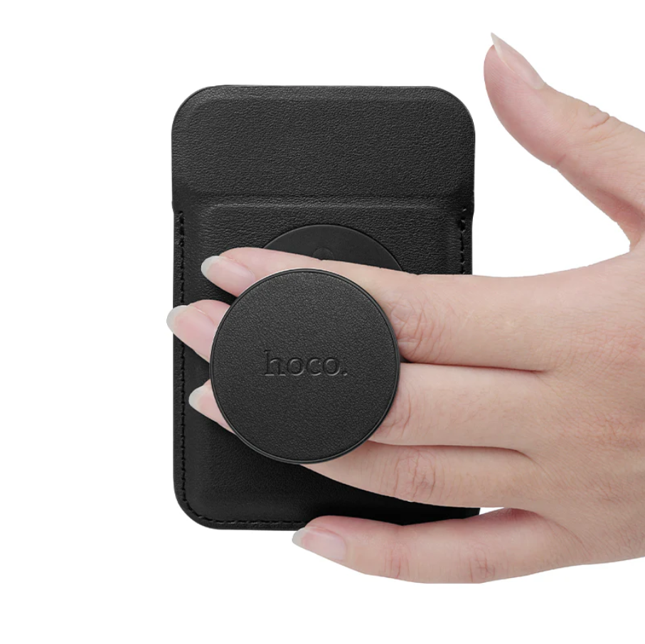 Hoco Magnetic Card Pocket Wallet Slim Phone Holder (GT6) techplus