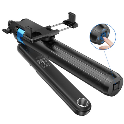 Hoco Premium Bluetooth Selfie Stick 1.75m Quadpod Stand (K22) techplus