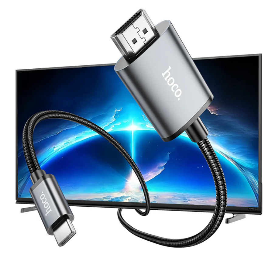 Hoco Type C to 4K HDMI Cable 2 Meter (UA27-C) techplus