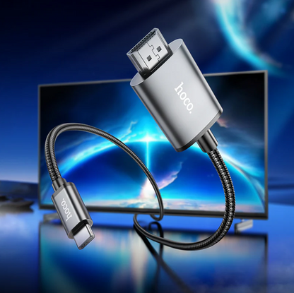 Hoco Type C to 4K HDMI Cable 2 Meter (UA27-C) techplus