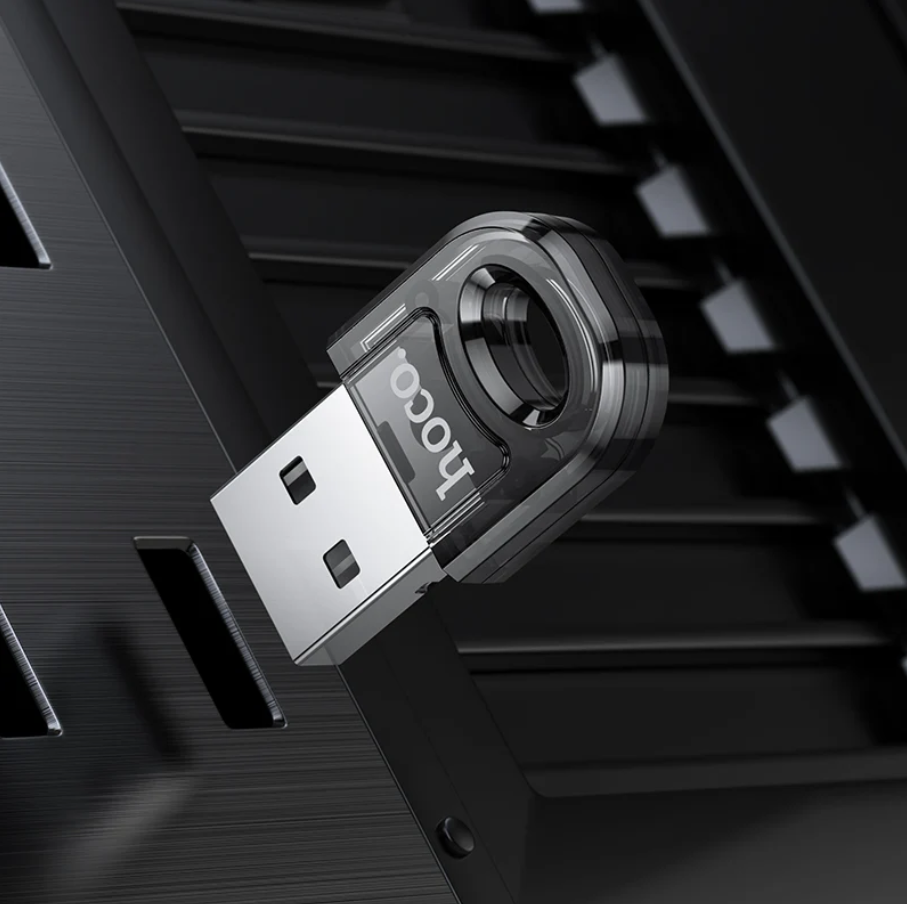Hoco USB Bluetooth Receiver Adaptor Wireless Dongle (UA28) techplus