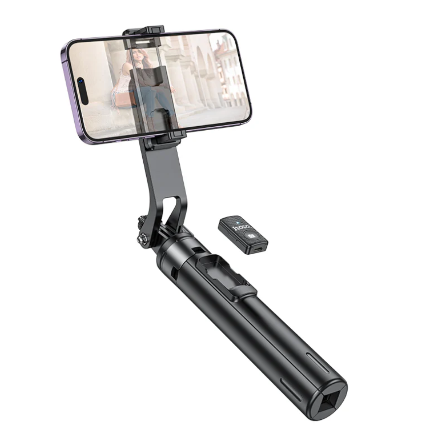 Hoco Premium 2 in 1 Selfie Stick With 1.37m QuadPod (K21) techplus