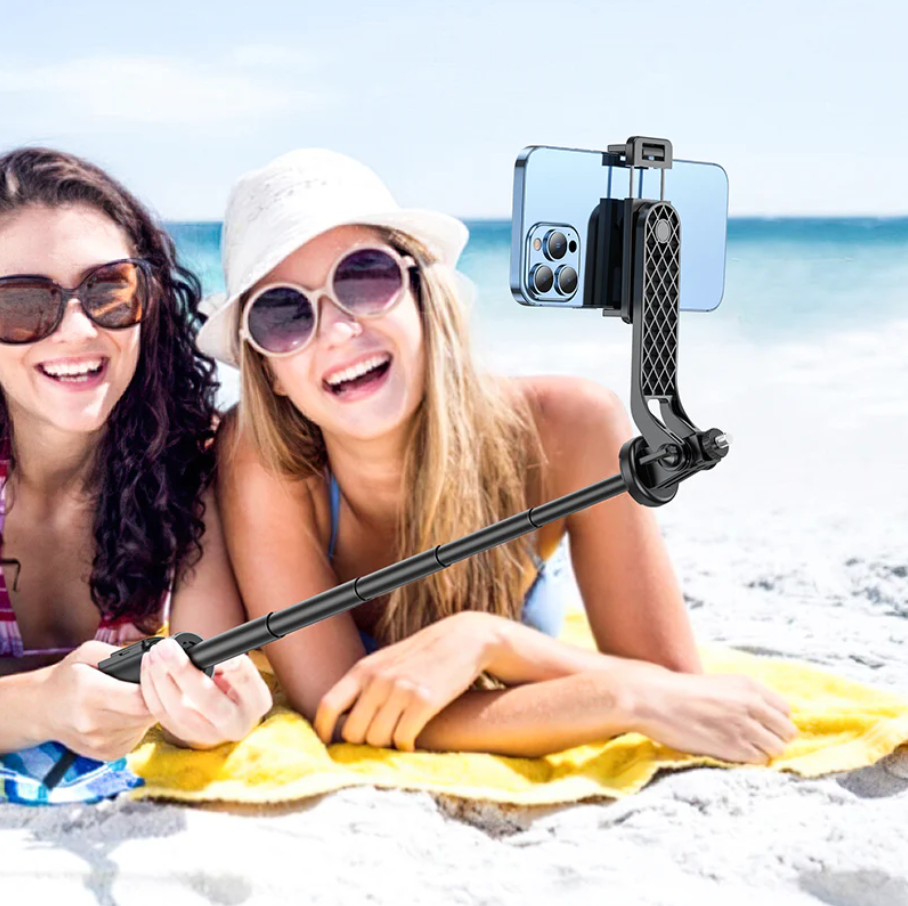 Hoco Premium 2 in 1 Selfie Stick With 1.37m QuadPod (K21) techplus