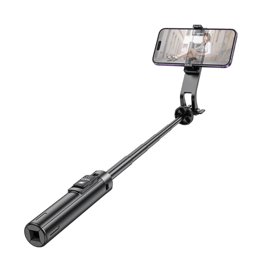 Hoco Premium 2 in 1 Selfie Stick With 1.37m QuadPod (K21) techplus