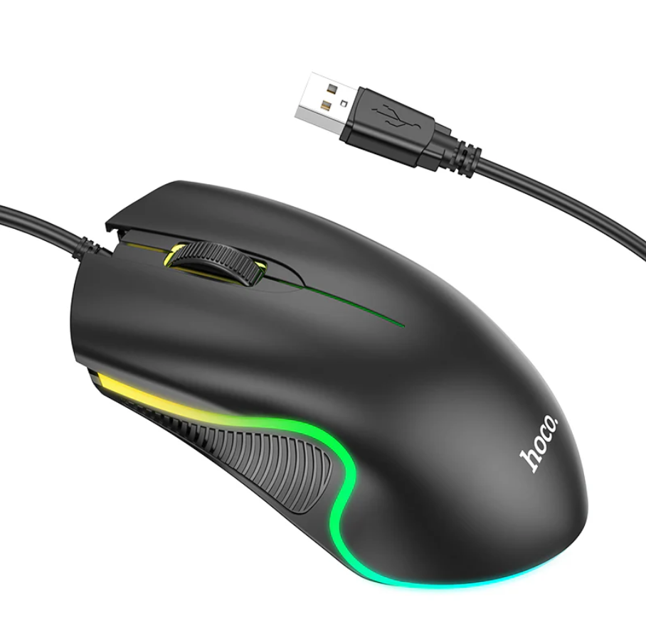 Hoco Wired Gaming Mouse RGB Ergonomic GM19 techplus