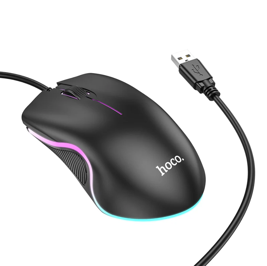 Hoco Wired Gaming Mouse RGB Ergonomic GM19 techplus