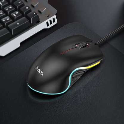 Hoco Wired Gaming Mouse RGB Ergonomic GM19 techplus