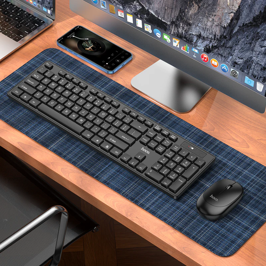 Hoco Wireless Keyboard Mouse Combo With USB Receiver (GM17) techplus