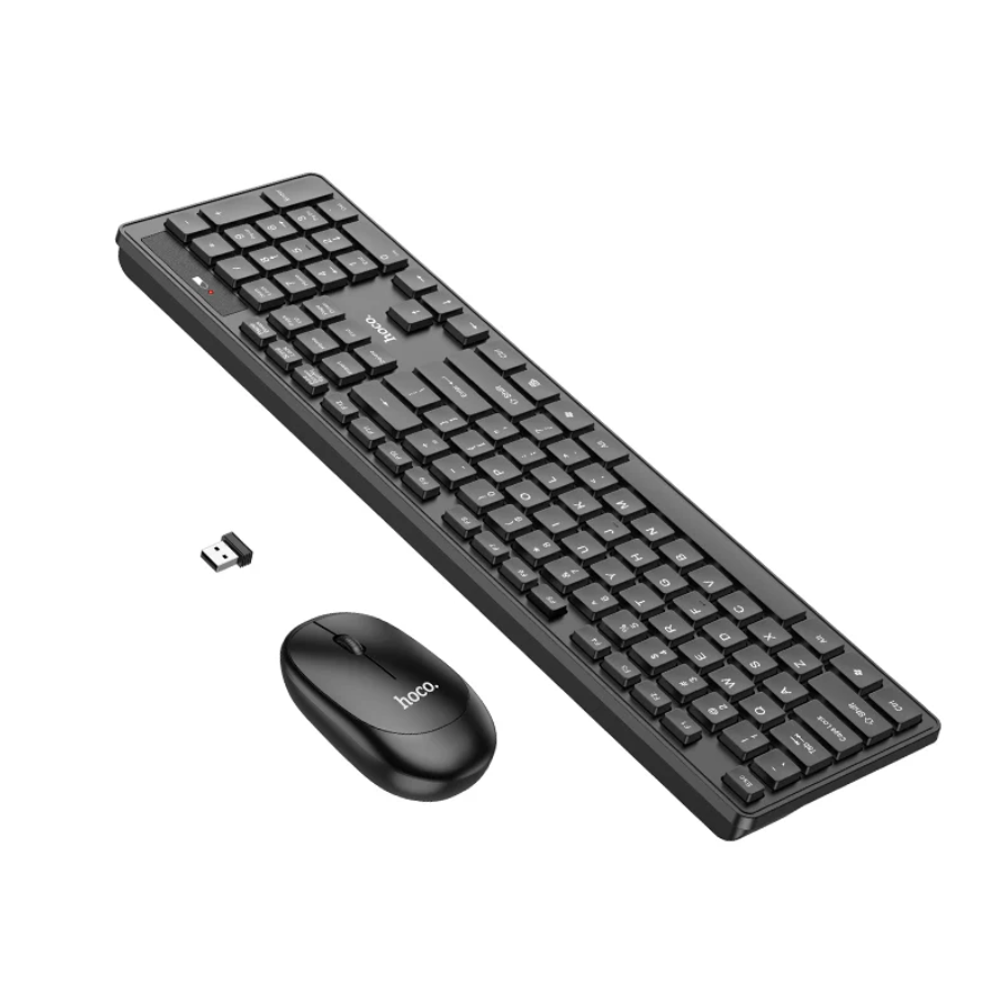 Hoco Wireless Keyboard Mouse Combo With USB Receiver (GM17) techplus