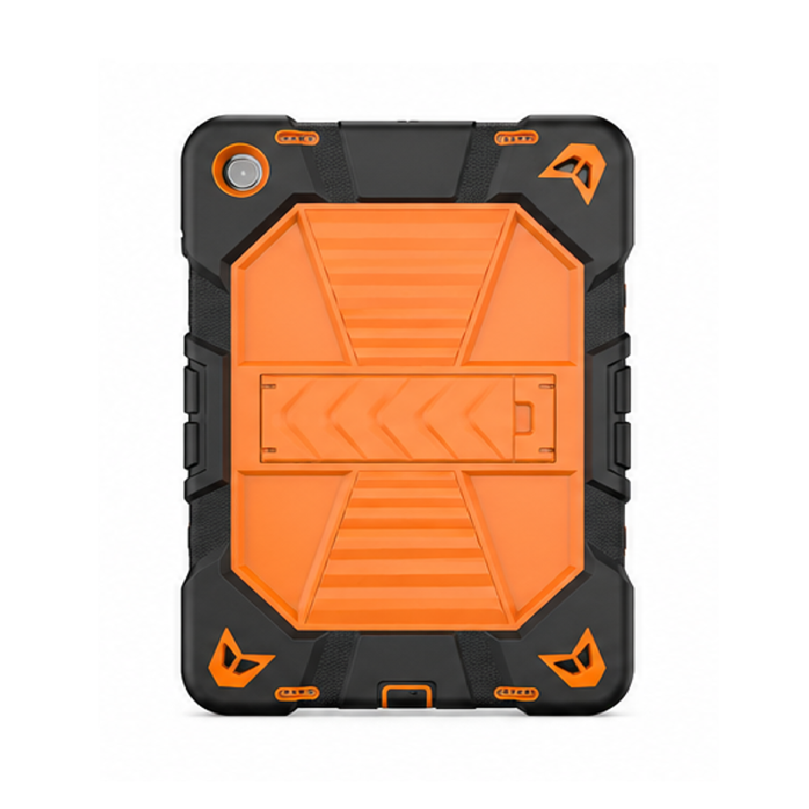 Samsung Galaxy Tab A9 Rugged Shockproof Case with Kickstand (Orange)