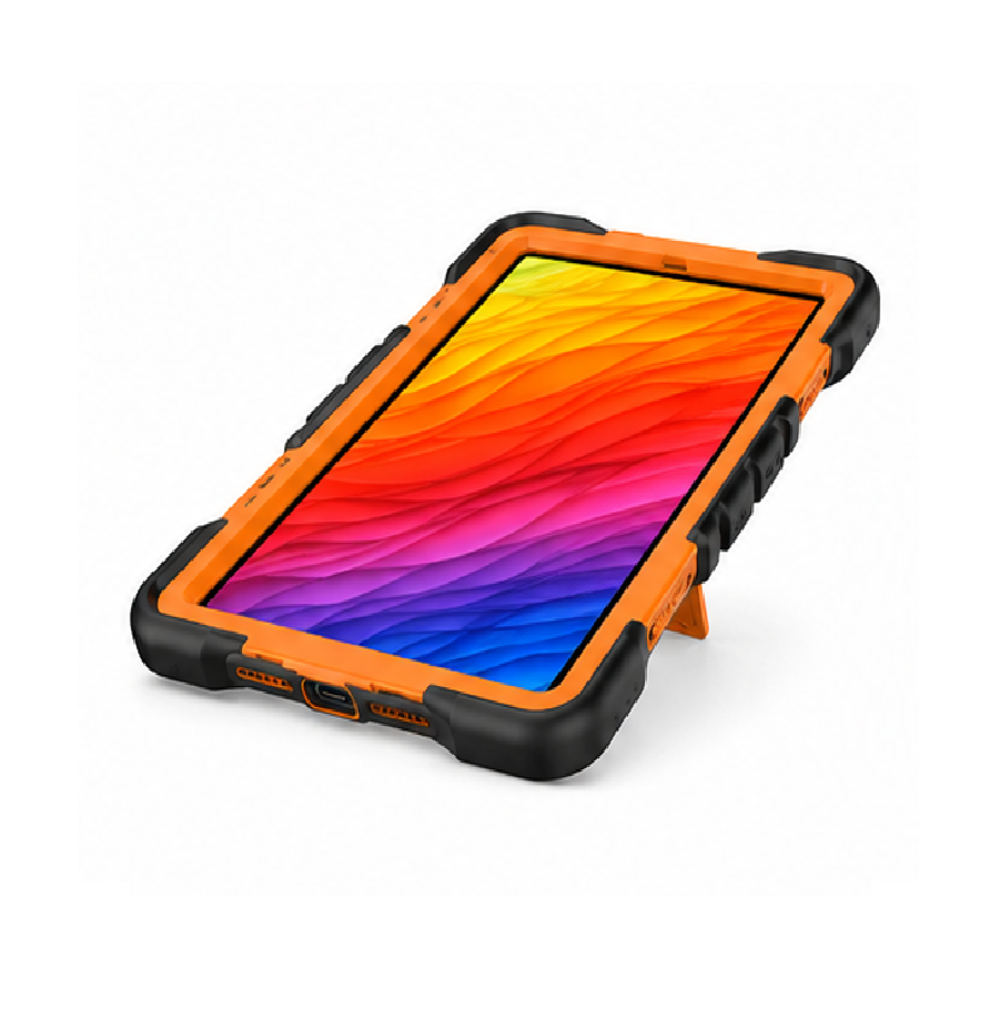 Samsung Galaxy Tab A11 Rugged Shockproof Case with Kickstand (Orange)