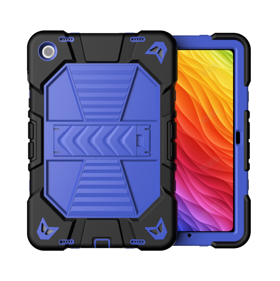 Samsung Galaxy Tab A9 Rugged Shockproof Case with Kickstand (Blue)