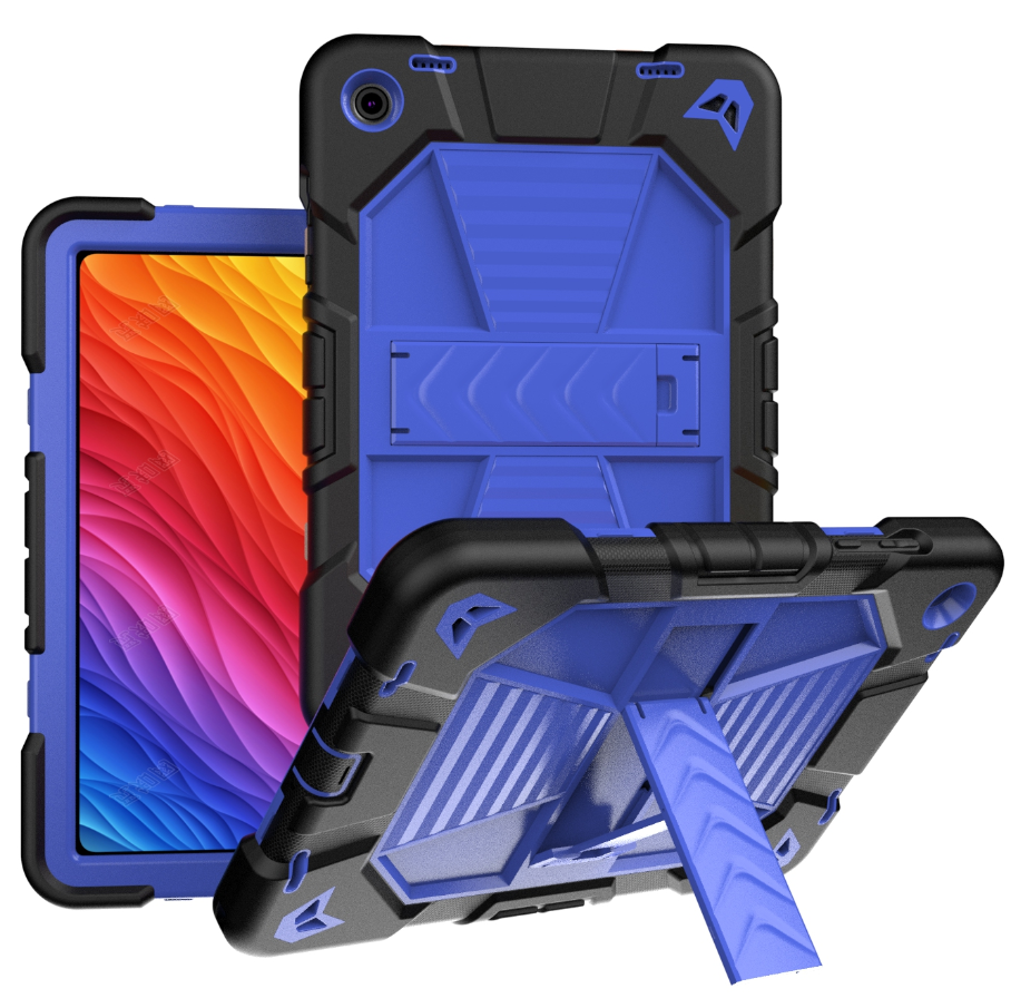 Samsung Galaxy Tab A9 Rugged Shockproof Case with Kickstand (Blue)