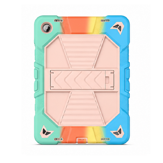 Samsung Galaxy Tab A9 Rugged Shockproof Case with Kickstand (Rainbow)
