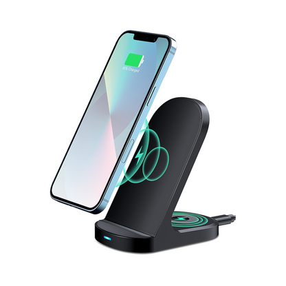 2 in 1 Wireless Charger Stand With 15W for Phone and Earbuds