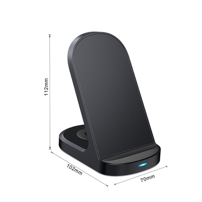 2 in 1 Wireless Charger Stand With 15W for Phone and Earbuds