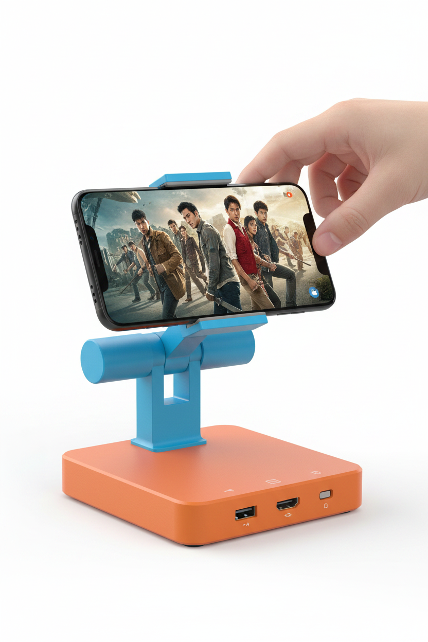 Adjustable 3-in-1 Nintendo Switch Stand USB-C Hub with 4K HDMI & 100W PD Charging - ShopHub