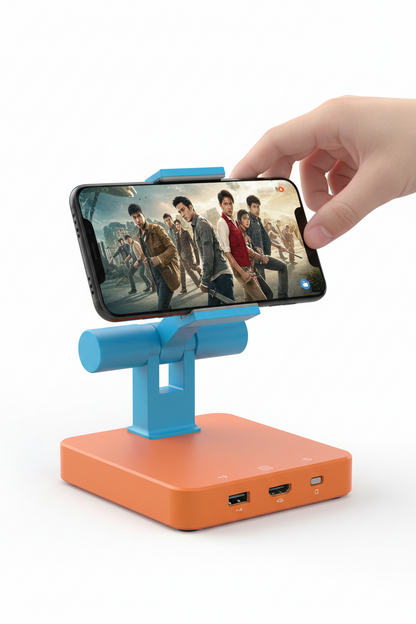 Adjustable 3-in-1 Nintendo Switch Stand USB-C Hub with 4K HDMI & 100W PD Charging - ShopHub