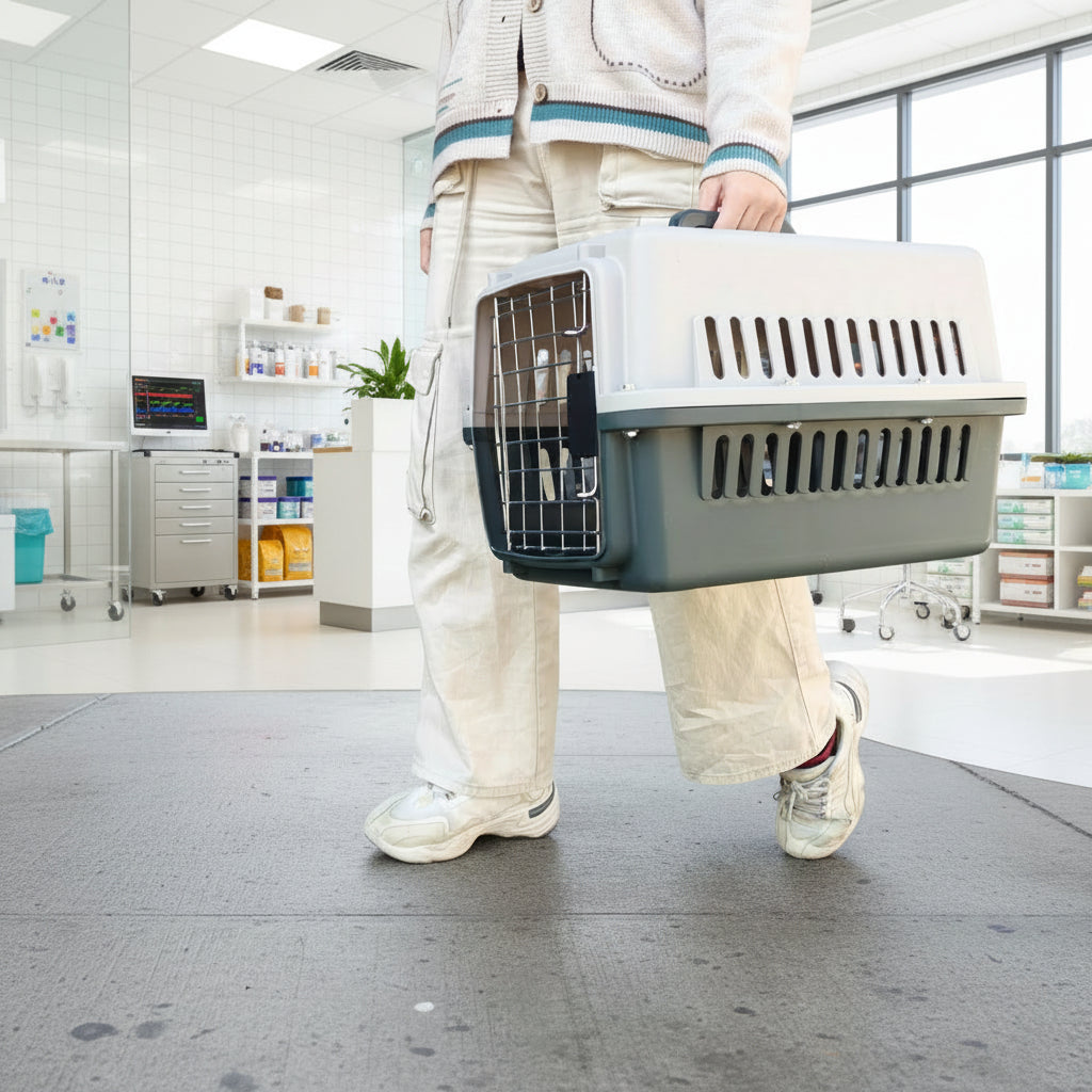 48cm Dog Cage Cat Cage Pet Travel Cage/Carrier dealonline.co.nz