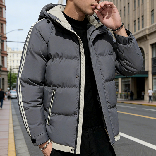 Men's Winter Jacket Grey L - 4XL dealonline.co.nz