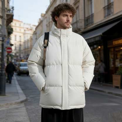 Men's Winter Jacket White XL - 4XL dealonline.co.nz