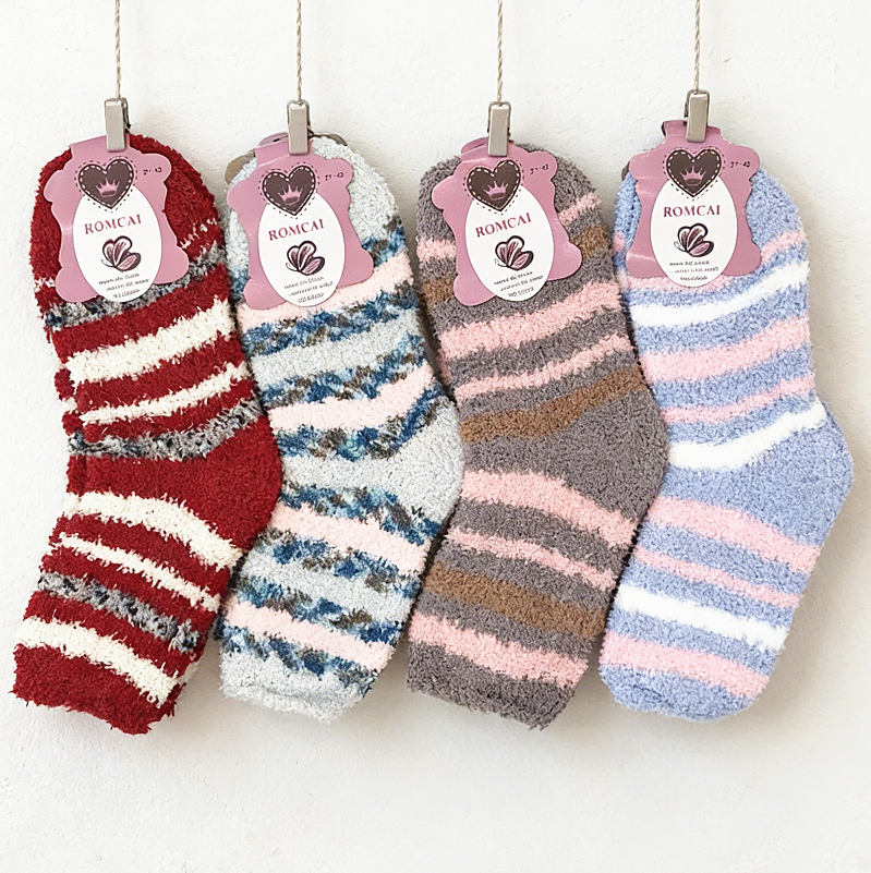 Soft & Warm Fleece Socks (12 pairs) Plush Slipper Sock Winter Fluffy Microfiber dealonline.co.nz
