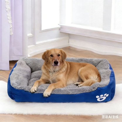 Colourful Calming Dog Bed Warming Washable XXL 95cm - ShopHub