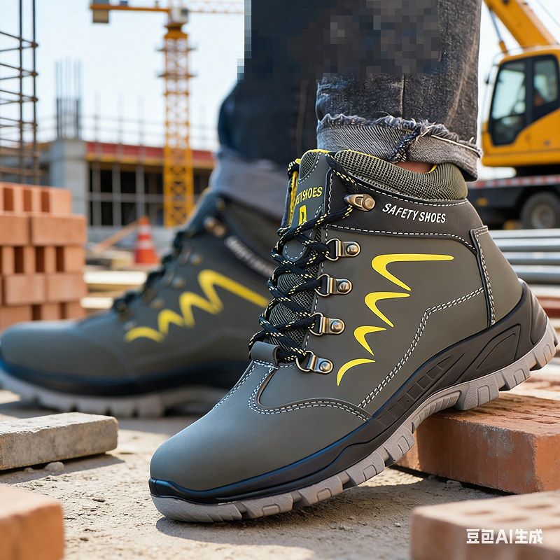 Steel Cap Safety Work Boots Industrial Puncture-Resistant Waterproof Shoes