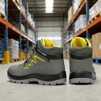 Steel Cap Safety Work Boots Industrial Puncture-Resistant Waterproof Shoes - ShopHub