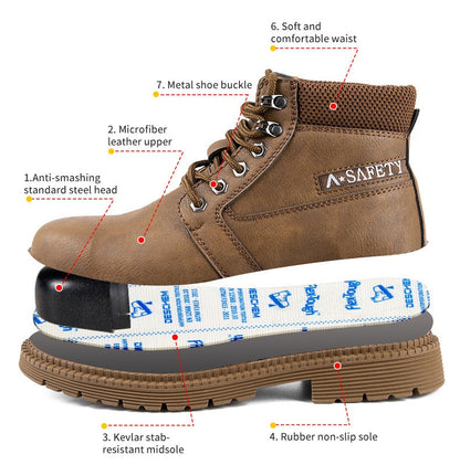 Steel Toe Cap Work Shoes Safety Industrial Puncture Proof Construction 9-14 dealonline.co.nz