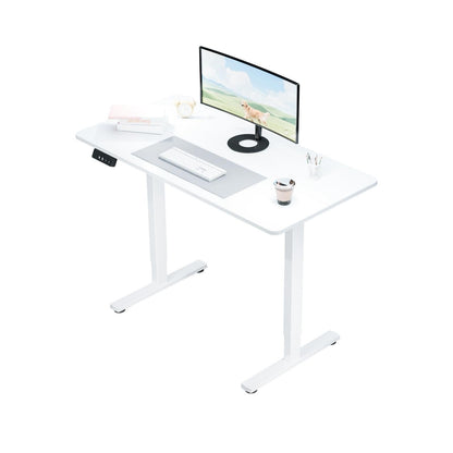 Electra Ergo Single Motor Sit Stand Desk White 1.4m sue-e furniture