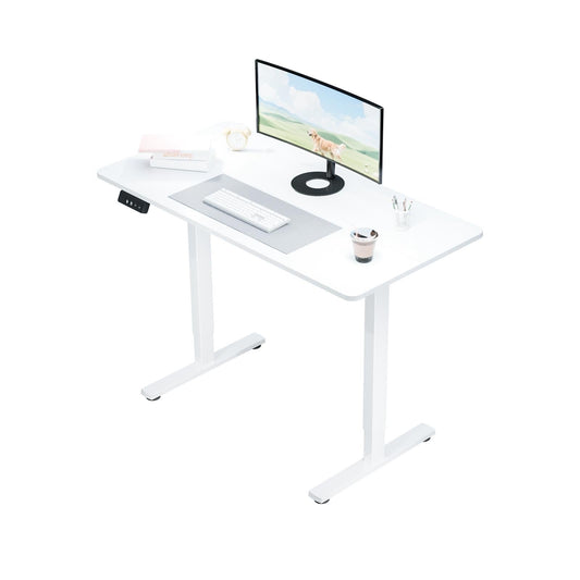 Electra Ergo Single Motor Sit Stand Desk White 1.2m sue-e furniture