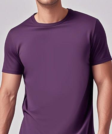 Solid Casual Short-Sleeve Crewneck T-Shirt Mead's Supply & Equipment Outfitters limited