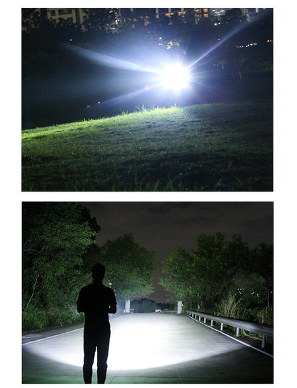 LED Torch Rechargeable High Lumens Flashlight with two 26650 Batteries dealonline.co.nz