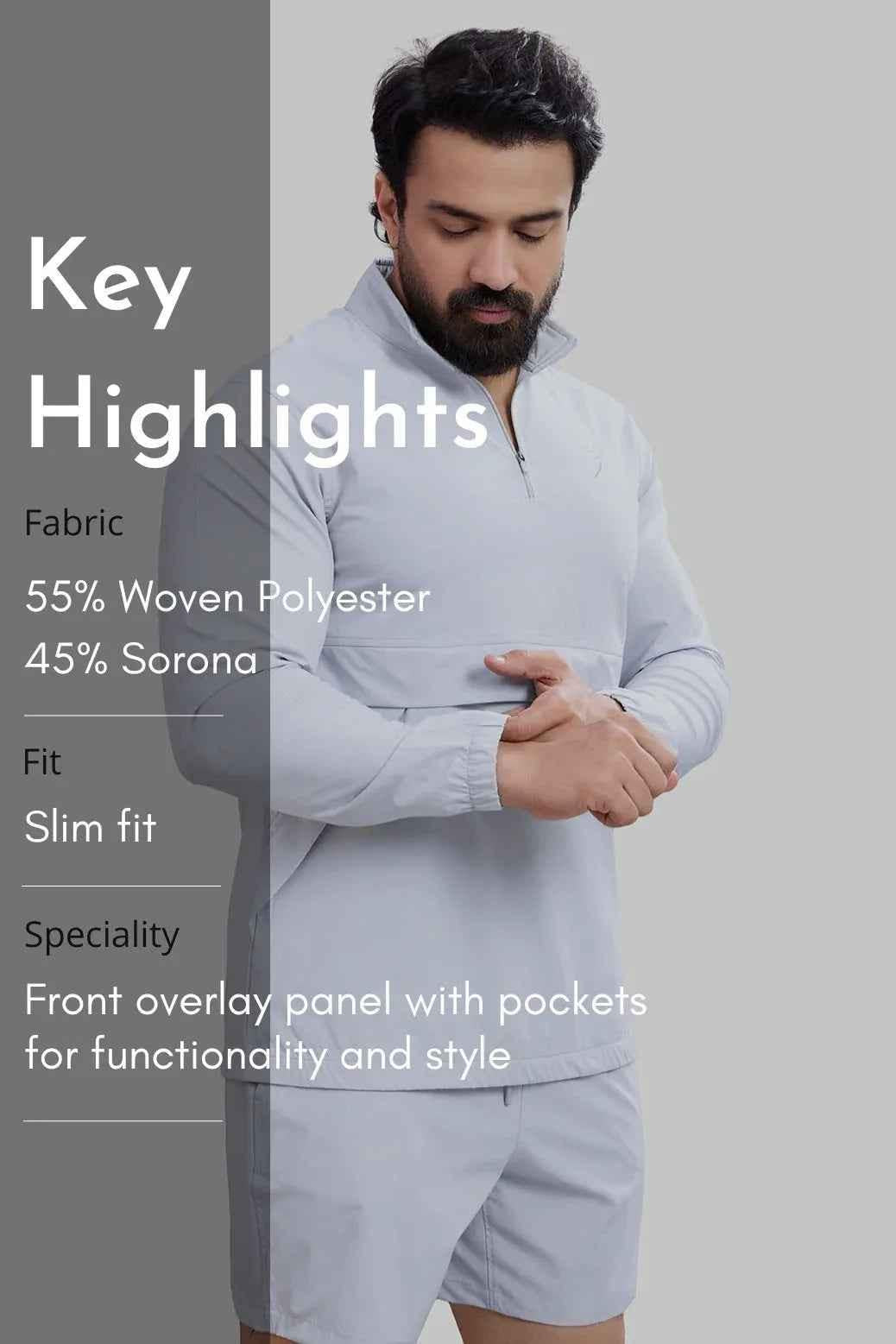 Thread Pullover Light Grey
