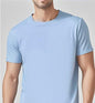 Solid Casual Short-Sleeve Crewneck T-Shirt Mead's Supply & Equipment Outfitters limited
