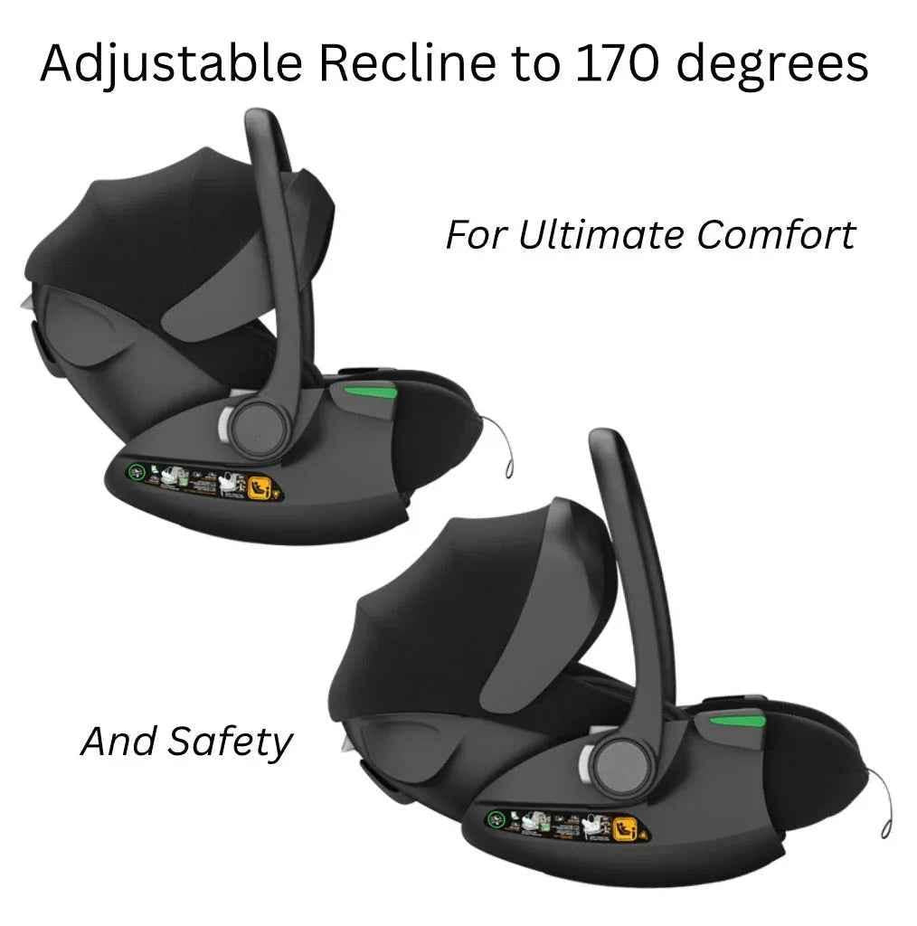Crown Y Luxury Travel System - Reversible Stroller + Reclining i-Size Capsule + Rotating ISOFIX Base