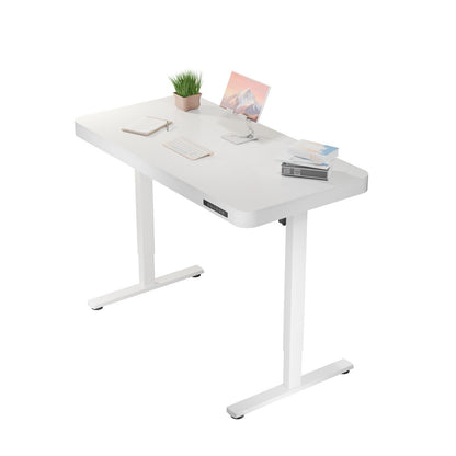 ErgoLift Single Motor Sit Stand Desk with Drawer White 1.2m sue-e furniture