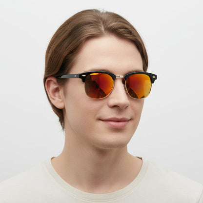 Orange Mirror Lens HD Polarized Lens Sunglasses Anti-Blue Ray Hydrophobic dealonline.co.nz